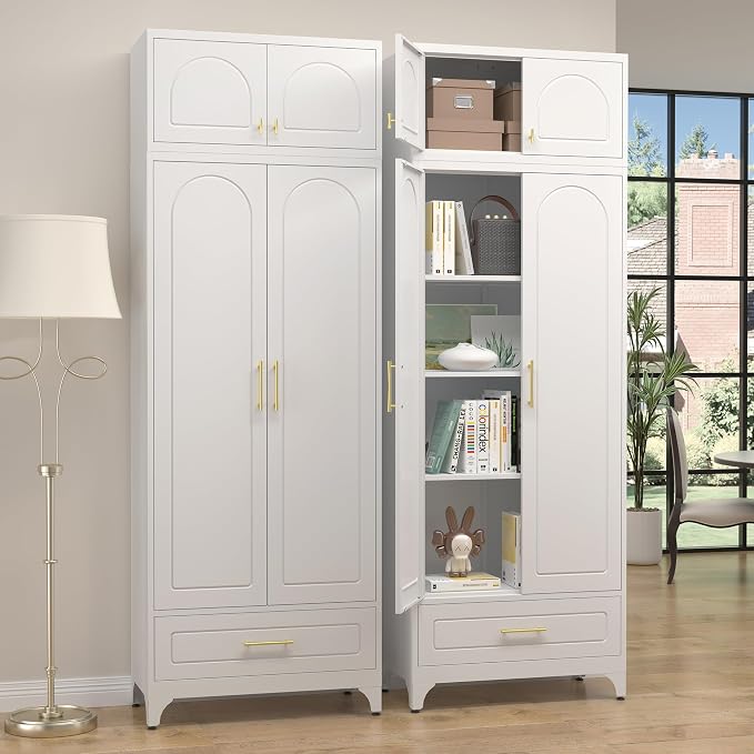 Kitchen Pantry Cabinet，90" Storage Cabinets by Steeloong