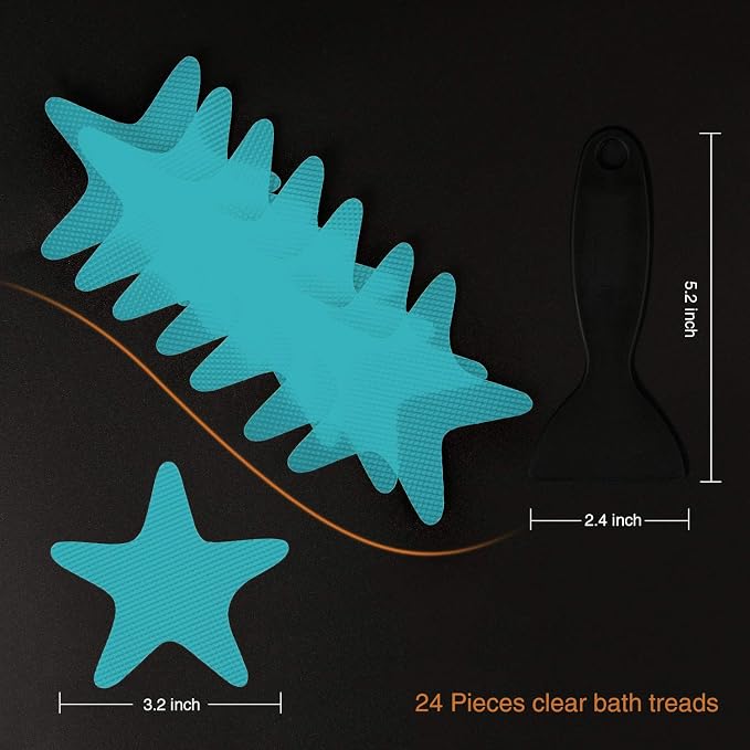Anti Slip Shower Stickers Safety Bathtub Strips Adhesive Decals - Image 4