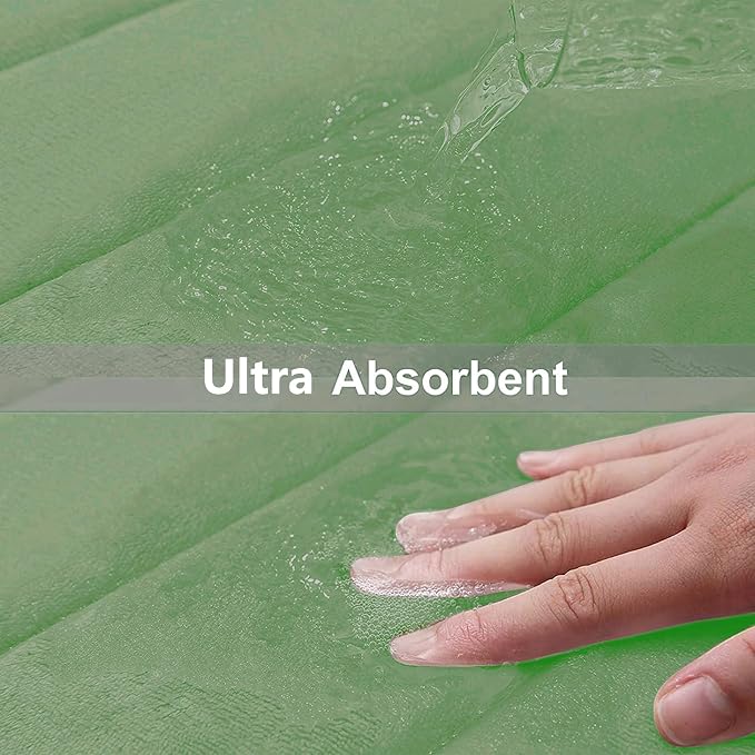 Buganda Memory Foam Bath Mat, Ultra Soft and Non-Slip Bathroom Rugs, Water - Image 4
