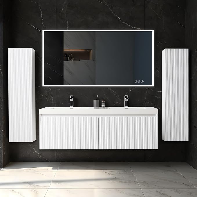 Blossom 60 Inch Double Sink Bathroom Vanity by BLOSSOMKitchenBath