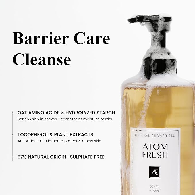 Atom Fresh Fine Fragrance Body Wash – Comfy Woody Scent | Gentle Amino-Acid - Image 5