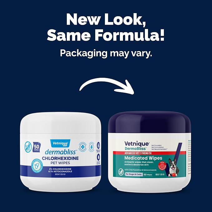 Vetnique Dermabliss Advanced Strength Medicated Antibacterial Wipes - Image 3