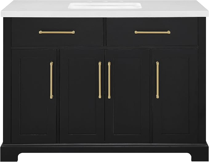 Clara Black 48-Inch Single Bathroom Vanity by BridgePointHome