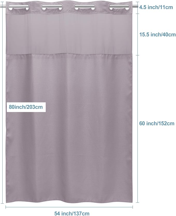 Lavender Stall No Hook Shower Curtain - Image 6