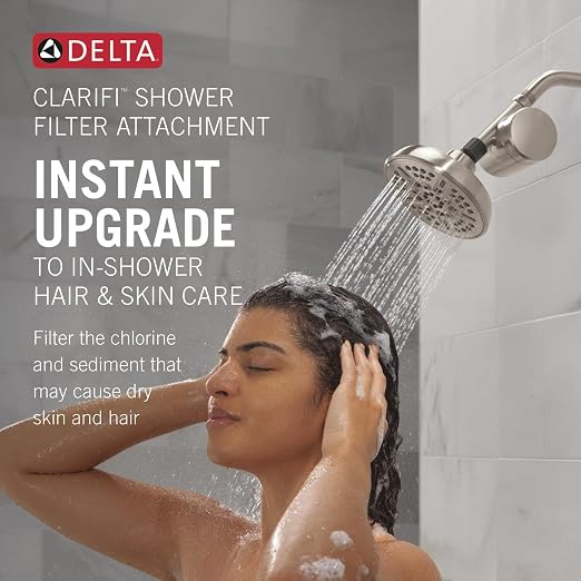 Delta Faucet 5-Setting Shower Head Satin Nickel - Image 2