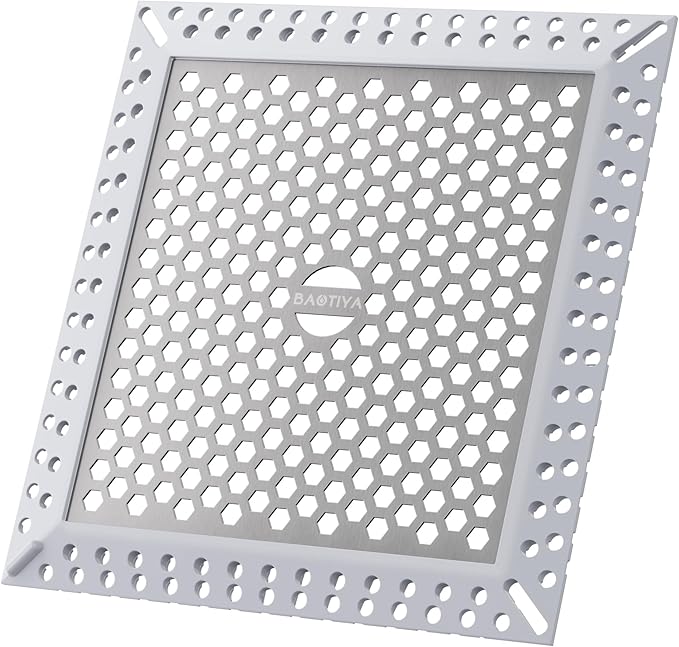 Not Moving Shower Drain Hair Catcher, Effective Hair Catcher Shower Drain by BAOTIYA