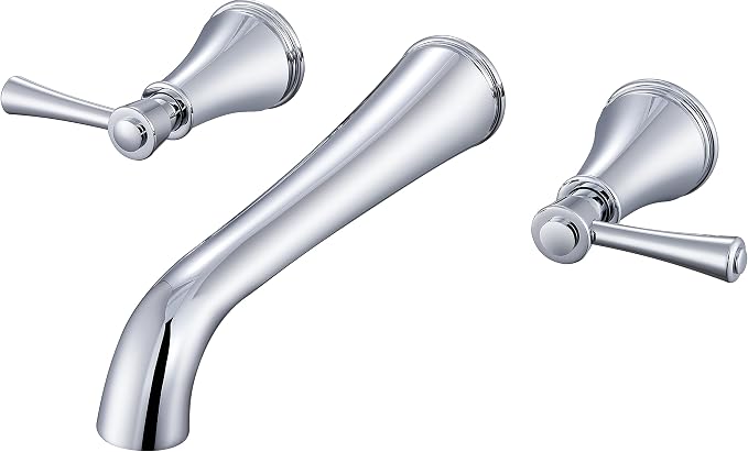 SITGES High Flow Chrome Wall Mount Bathtub Faucet by SITGES
