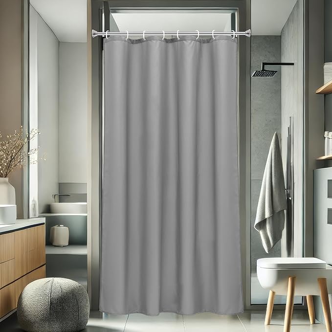 AooHome Fabric 48x72 Inch Small Shower Curtain, Stall Size Bathroom Curtain by AooHome
