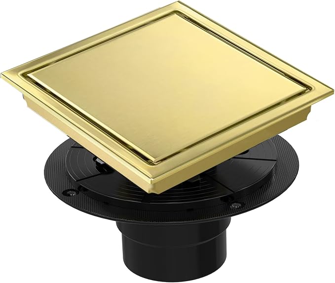 6 Inch Square Shower Floor Drain, Shower Drain Kit by Eblog