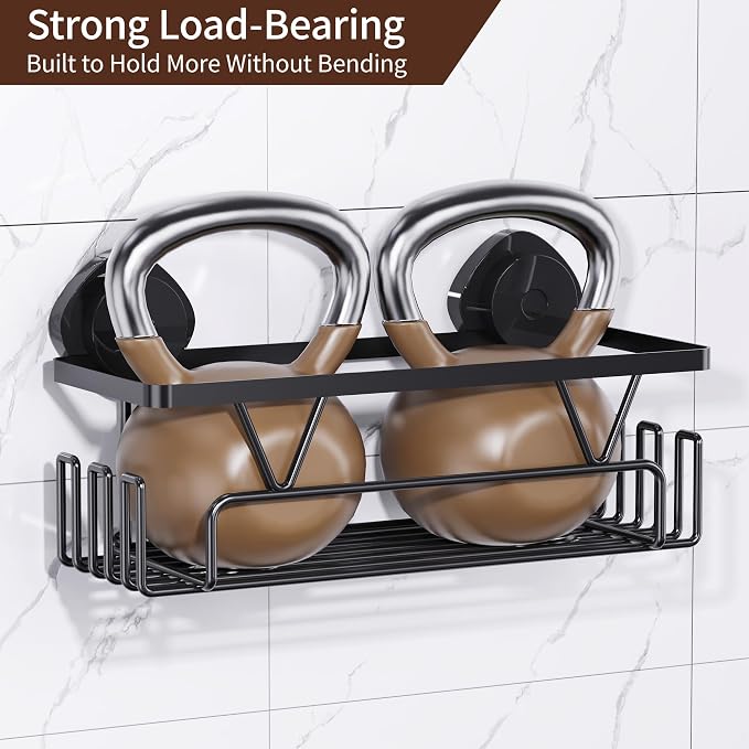 KEGII Shower Caddy Suction Cup, 3 Pack Removable Shower Shelves - Image 4