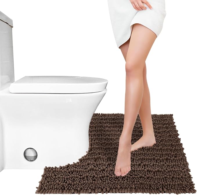 Yimobra Toilet Rug U Shaped Washable 24x20 Inch - Image 7