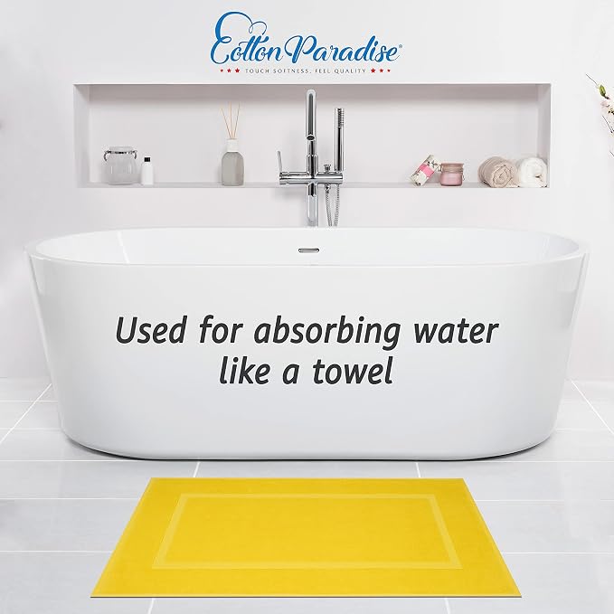 Cotton Paradise 100% Cotton Bath Mats - Image 2