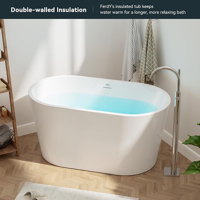 FerdY Shangri-La 47" Acrylic Freestanding Bathtub - Image 5