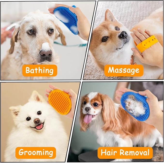 Ponpon 3PCS Dog Bath Brush - Image 5
