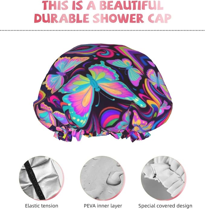 Double Layers Waterproof Shower Cap - Image 5