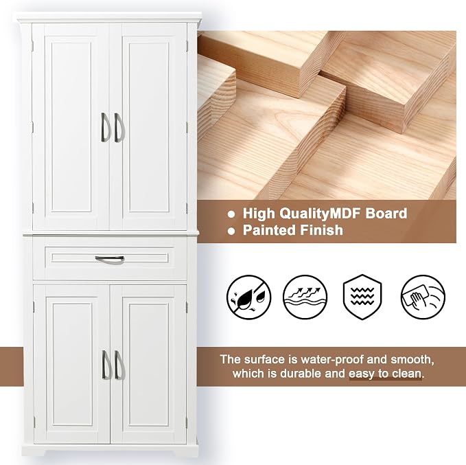 Favfurish 72" Tall Bathroom Storage Cabinet - Image 7