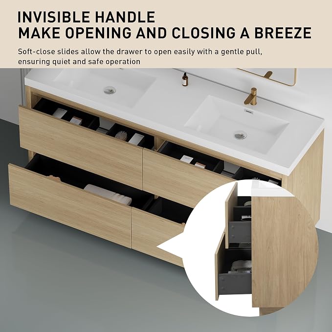 72" Freestanding Bathroom Vanity - Image 3