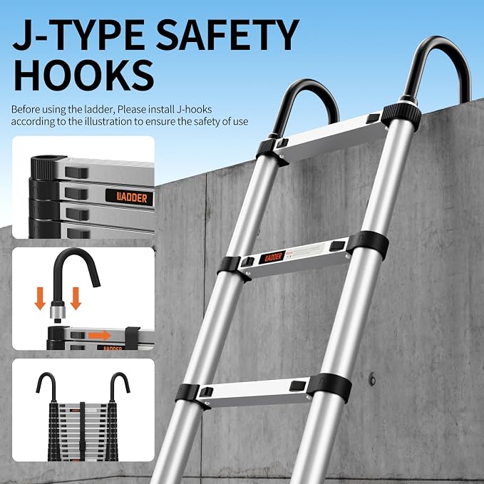 Telescoping Ladder, Aluminum Ladder - Image 3