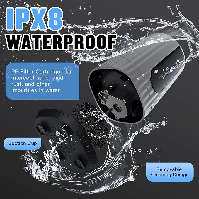 Portable Shower for Camping, 10000mAh Rechargeable Camping Shower - Image 6