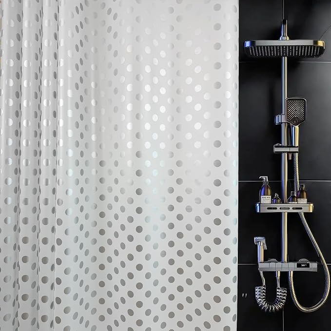 Plastic Shower Curtain Liner, Waterproof Printed PEVA Shower Curtain by TRIMENGO