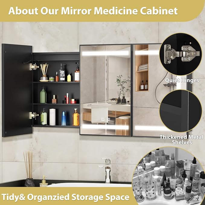 ROOMTEC Lighted Medicine Cabinet - Image 8