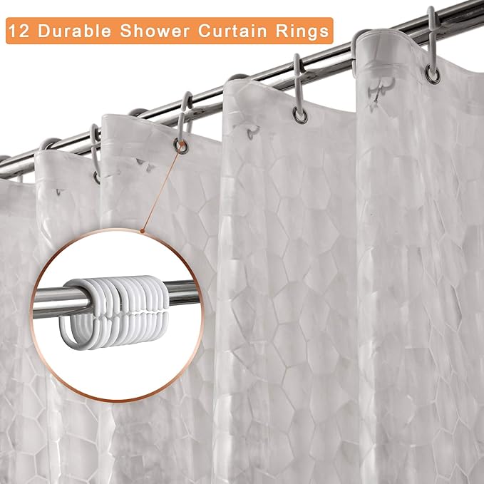 Shower Curtain Liner 8G EVA Thick Shower Curtain - Image 2