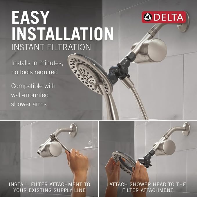 Delta 4-Setting In2ition 2-in-1 Dual Shower Head - Image 4