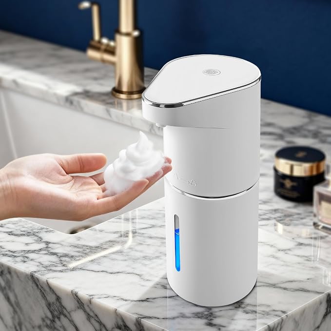 Automatic Foaming Soap Dispenser, 13oz/350ml White Touchless Foam Hand Soap by Unknown