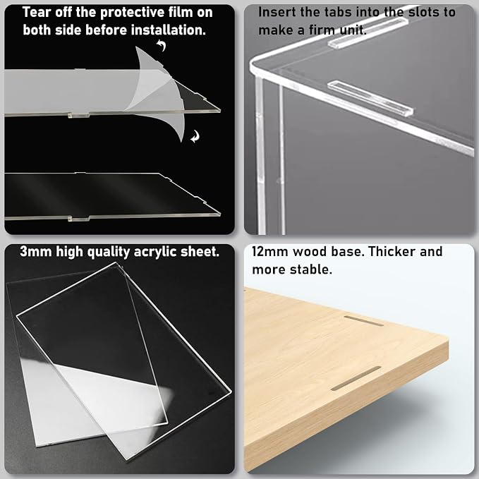 Choowin 5 Tier Clear Acrylic Display Case - Image 3