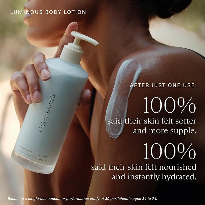 Oak Essentials Luminous Body Lotion | Hydrating Blue Tansy Body Cream - Image 4