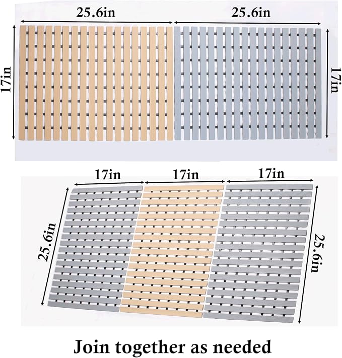 Non Suction Cups Shower Mat, Non Slip Shower Mats - Image 7