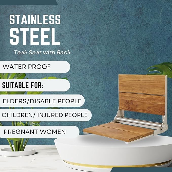 Teak Shower Seat - Image 3