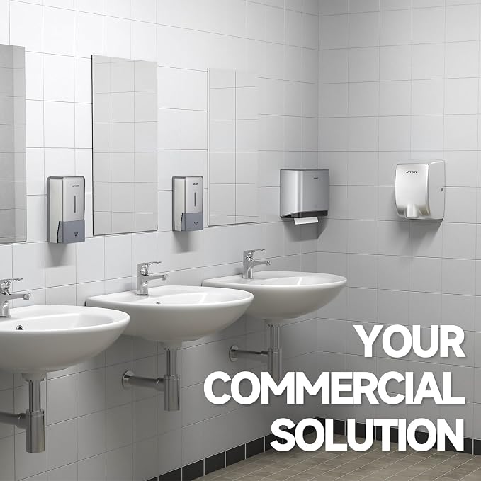27oz Manual Wall Mounted Soap Dispenser, Use - Image 4