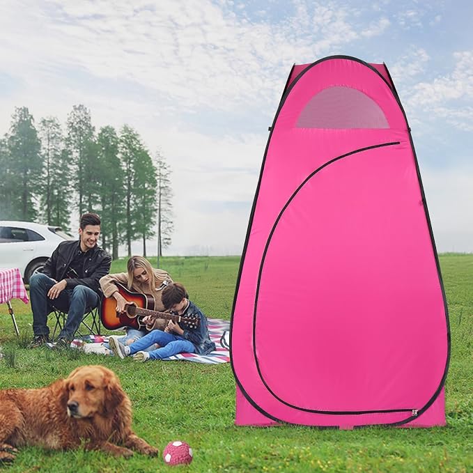 Pop Up Privacy Shower Tent, Portable Outdoor Bathroom Toilet Changing Dressing - Image 7