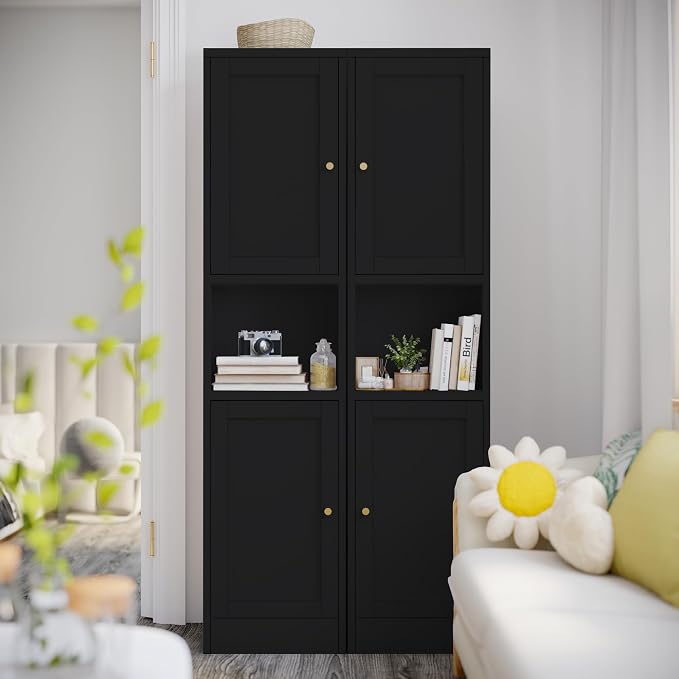 COFaR 67" Tall Metal Bathroom Storage Cabinet, 6-Tier Freestanding Linen Tower - Image 6