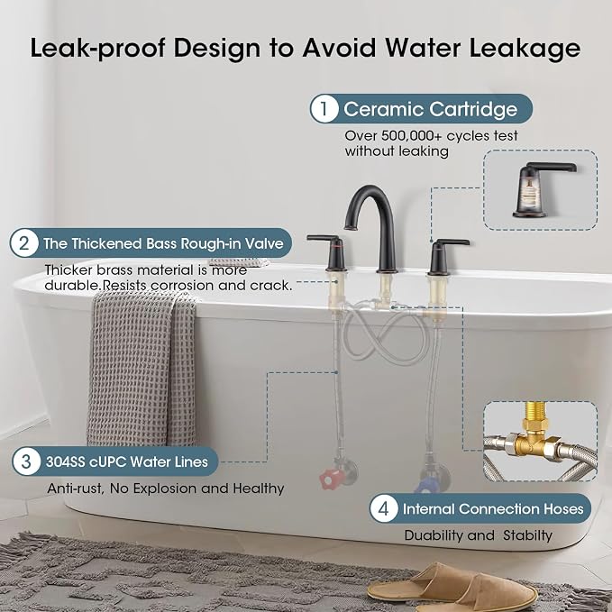 High Flow Roman Tub Faucet - Image 4