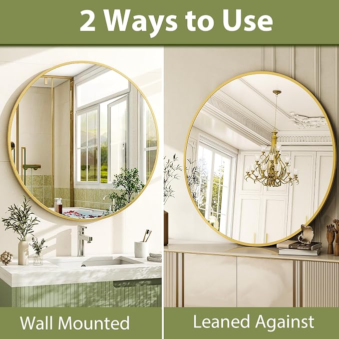 24 Inch Round Bathroom Mirror - Image 6