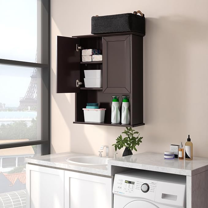 Wall Cabinet, 23x29 inch Medicine Cabinet, Over Toilet Storage - Image 7