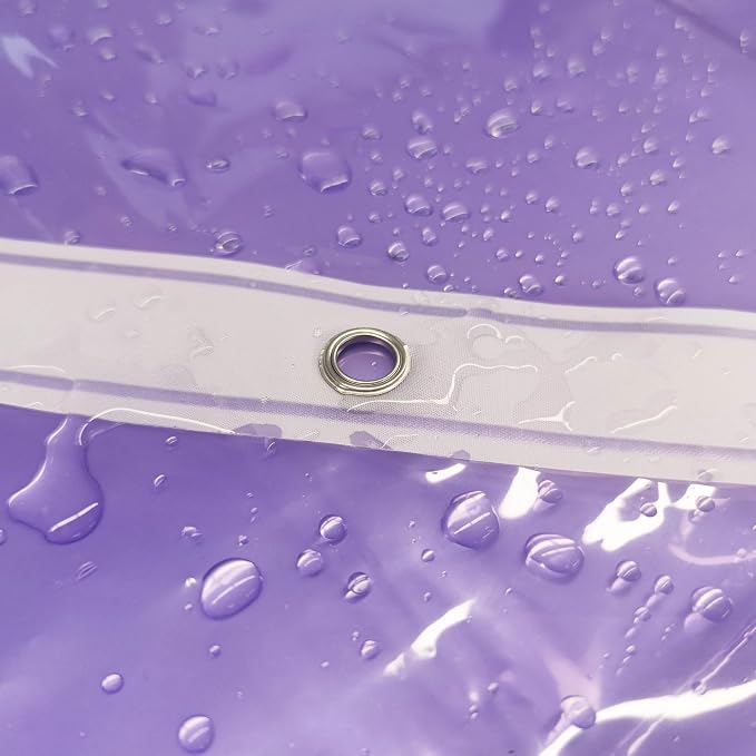 Barossa Design Clear Lavender Shower Curtain Liner - Image 6
