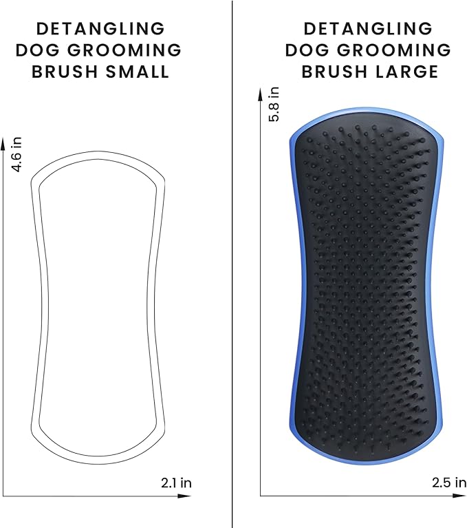 Pet Teezer Detangling Dog Grooming Brush, Dog Bath Brush - Image 5