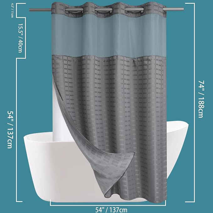 Conbo Mio Stall No Hook Shower Curtain - Image 6