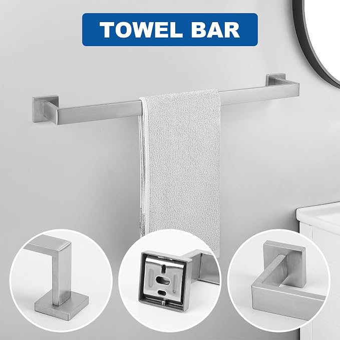 Cilee 10-Pieces Bathroom Hardware Set - Image 3