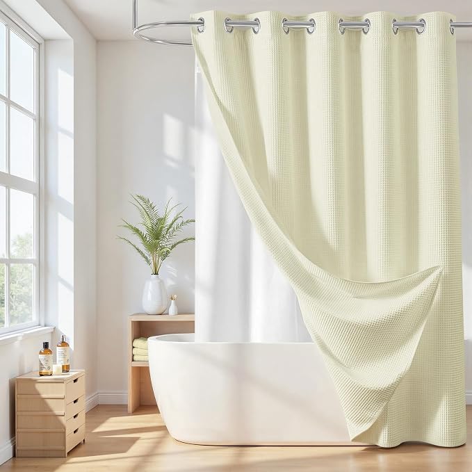 River Dream Cotton Blend Shower Curtain by RiverDream