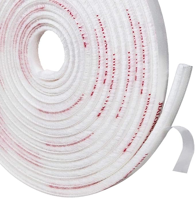 TORRAMI Adhesive Brush Seal Weather Stripping 11/32 inch x 3/16 inch x 62 ft by TORRAMI