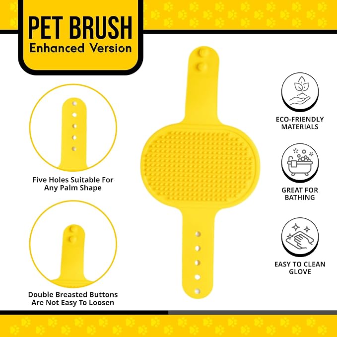 Silicone Dog Bath Brush – Soft Pet Scrubber - Image 2