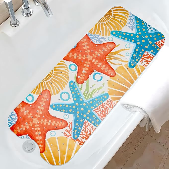 Ocean Bathtub Mat Non Slip, Cute Baby Bath Mat by Unknown