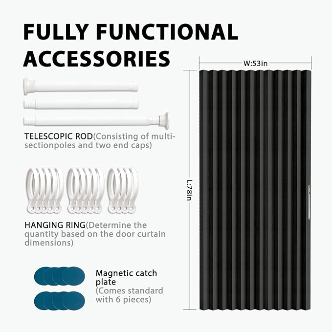 Accordion Door Curtain Set - Image 3