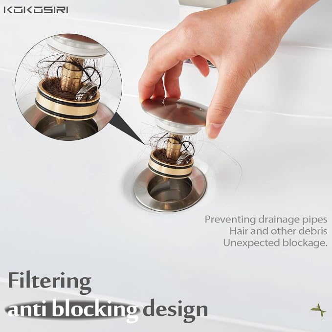 KOKOSIRI Bathroom Sink Drain - Image 4