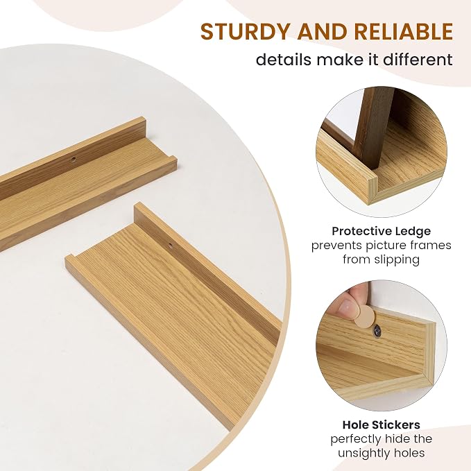 Axeman Picture Ledge Shelf, Floating Shelves - Image 4