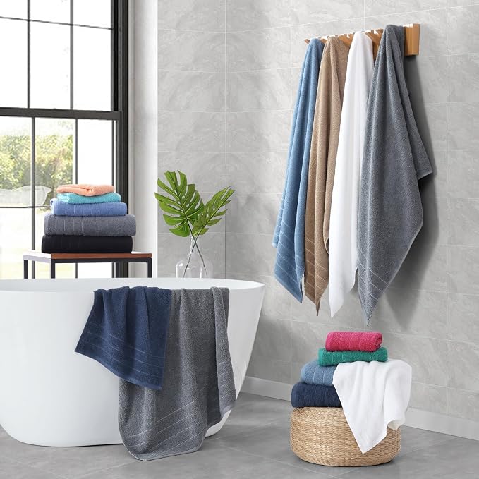 Casa Platino 100% Cotton Luxury Bathroom Towel Set - Image 8